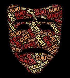 Guilt Word Shows Feels Guilty And Conscience by Stuart Miles